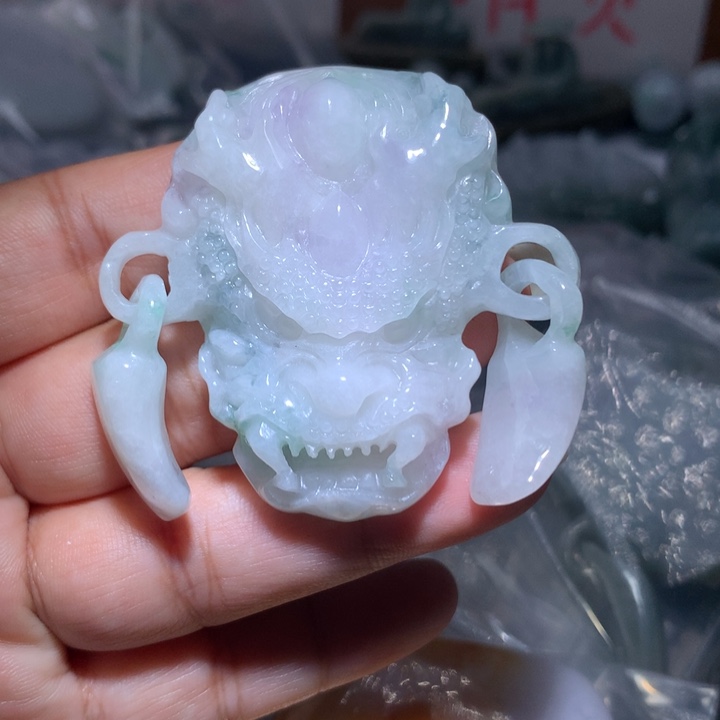 翡翠未镶嵌颈饰保真天然A货翡翠