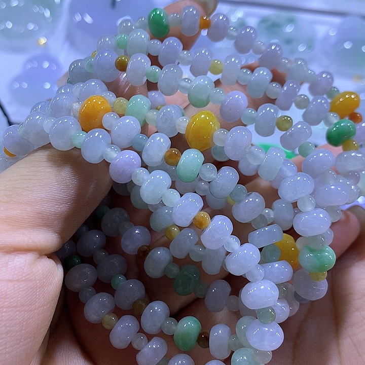翡翠未镶嵌颈饰天然翡翠Ａ货手串多样性发货发其一