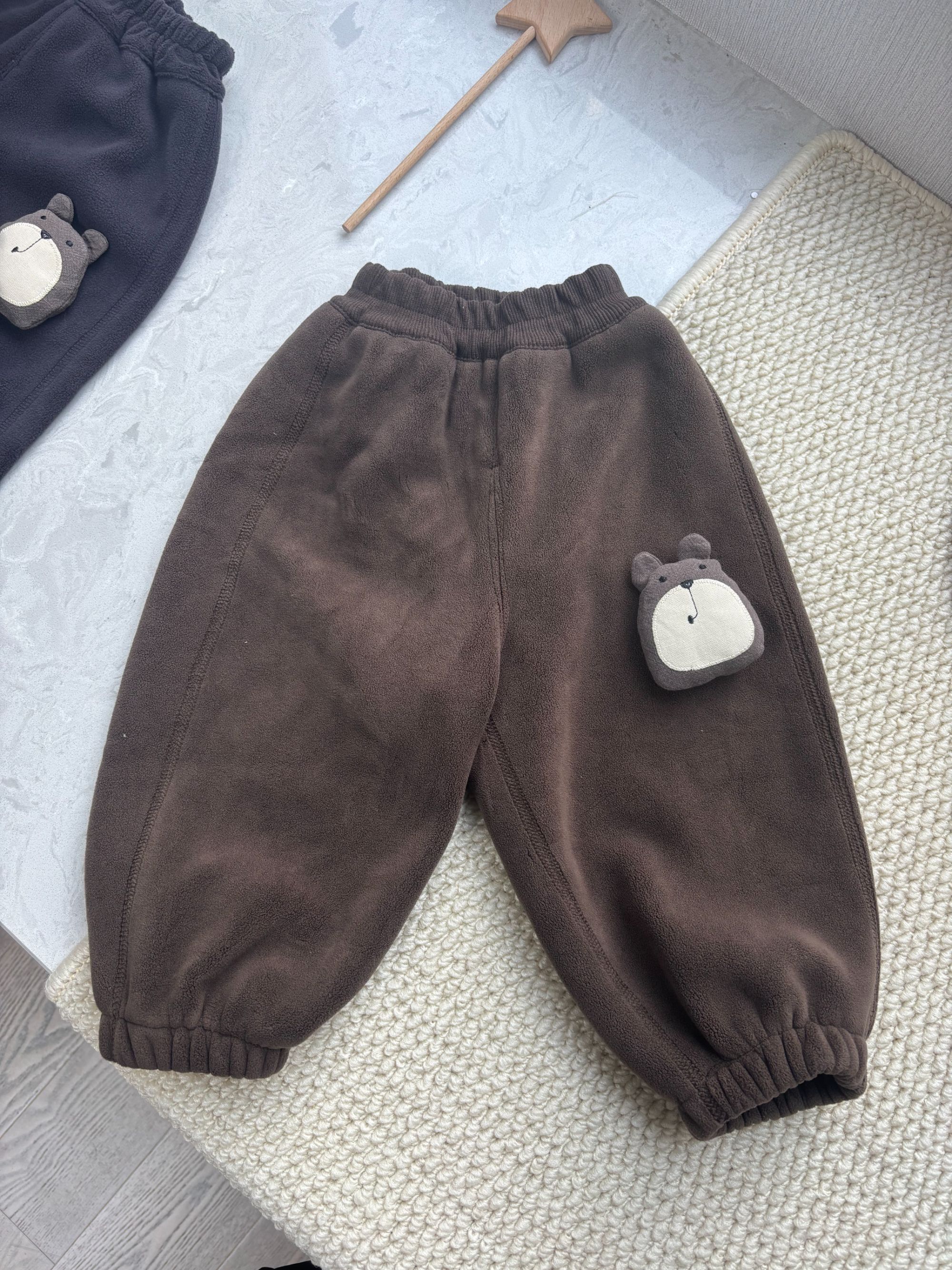 韩超儿咖色儿童暖暖裤66276