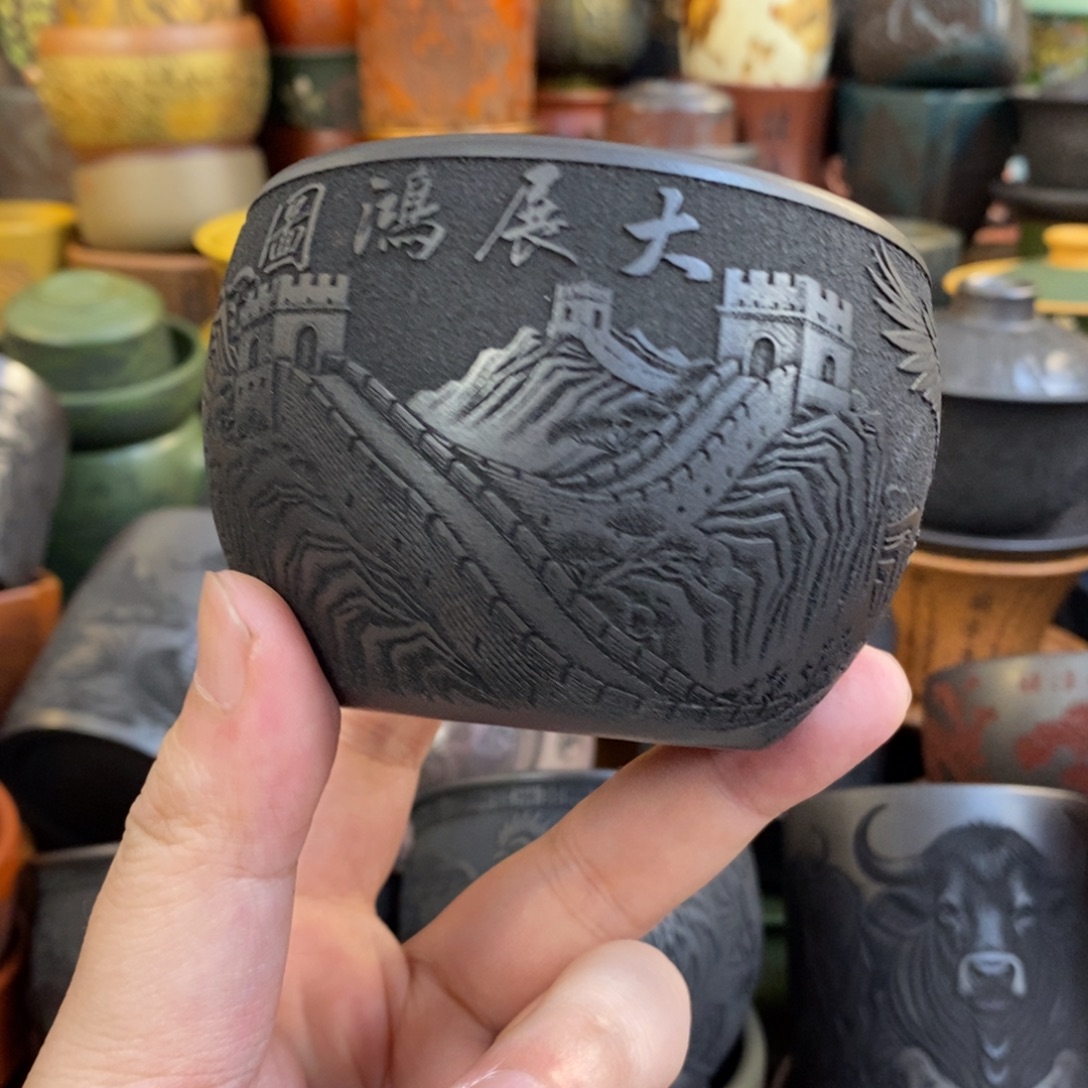 紫砂公道杯宜兴全手工紫砂杯
