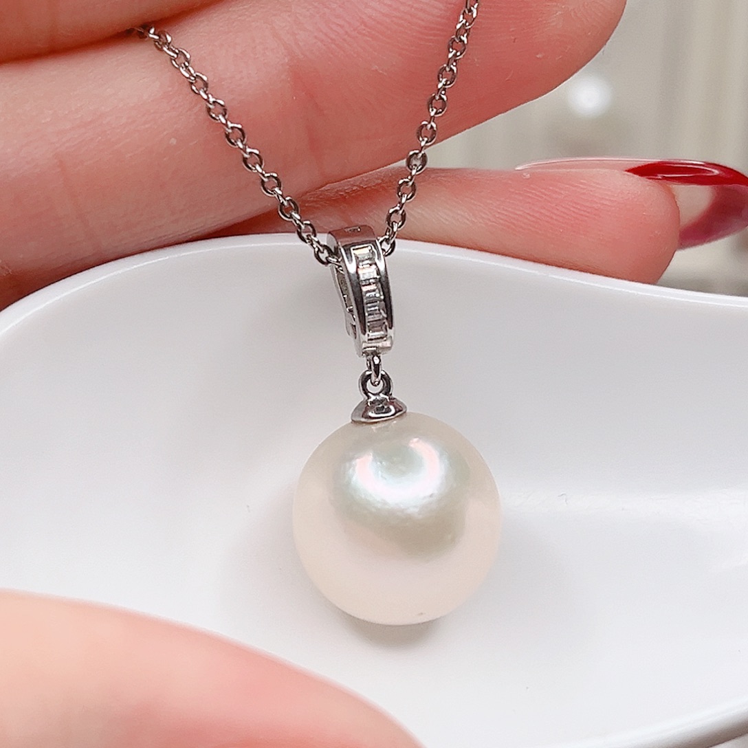 合金淡水珍珠吊坠(赠链)