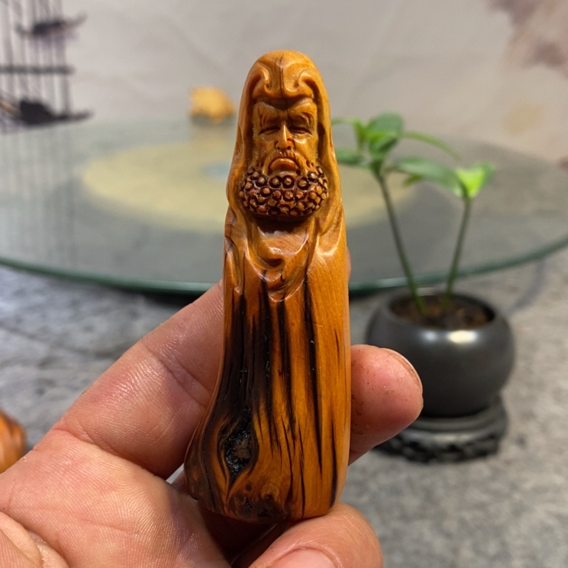 【闪购商品】柏木（崖柏）根雕木雕佛像工艺品摆件家居手把件