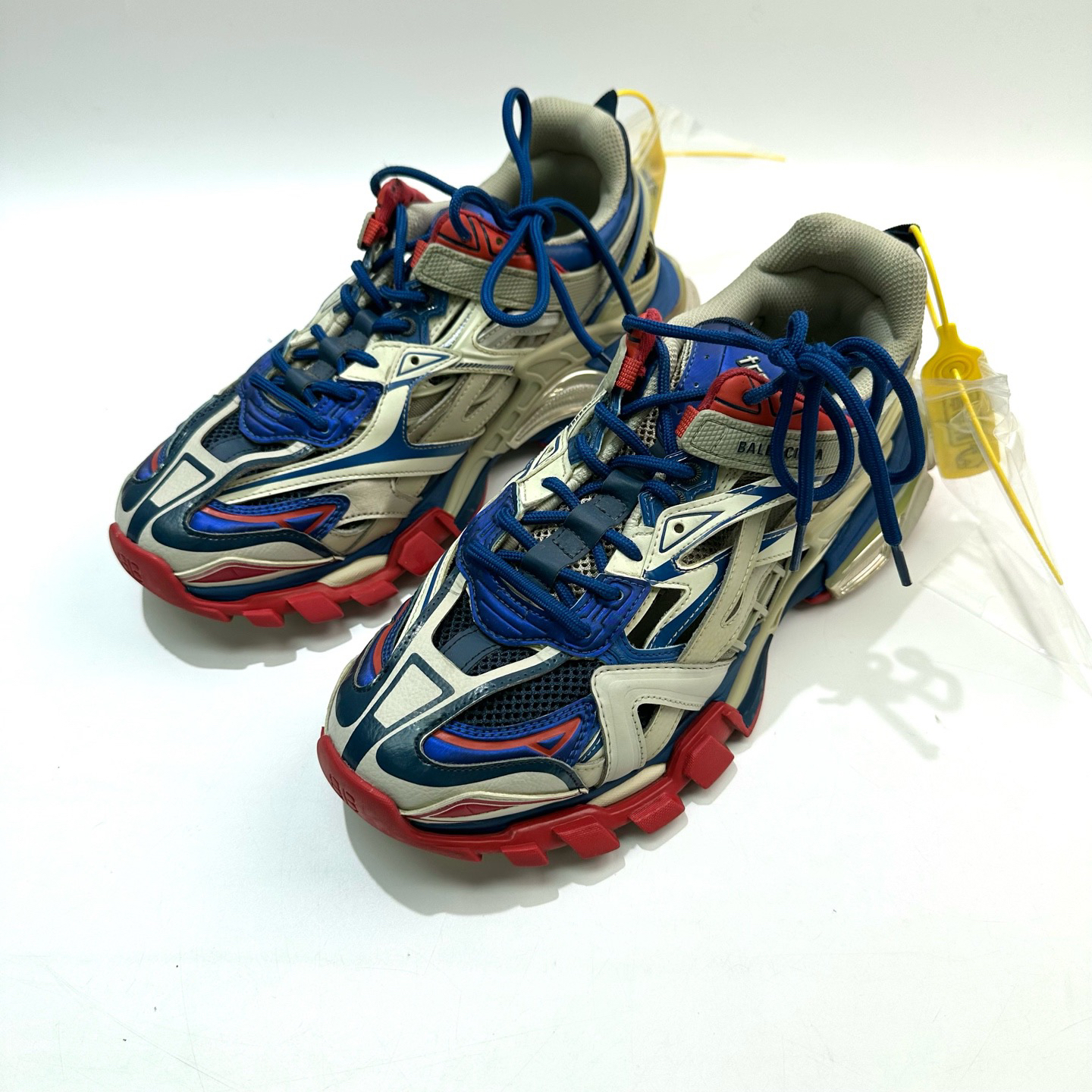 99新 Balenciaga/巴黎世家 42码 蓝红Track2.0老爹鞋bl0451