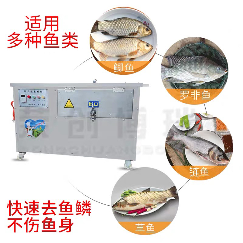 杀鱼机器全自动电动刮鱼鳞机打鳞机大型杀鱼机商用不锈钢脱鱼鳞机