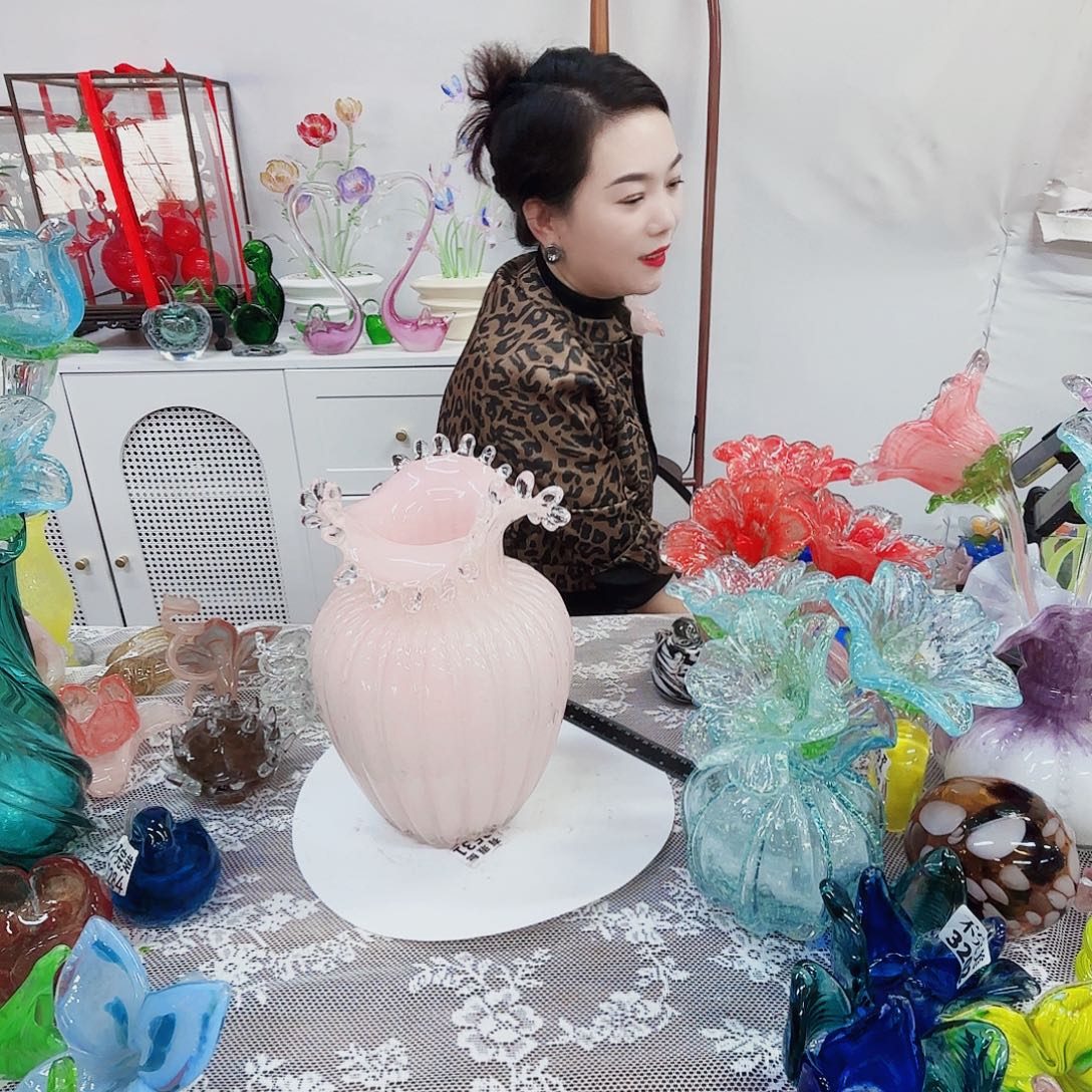 琉璃花瓶花器艺术摆件