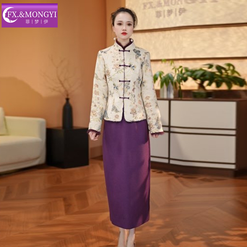 菲梦伊原创新款高端大气优雅时尚套装 69575