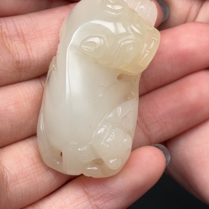 未镶嵌和田玉挂件老*人