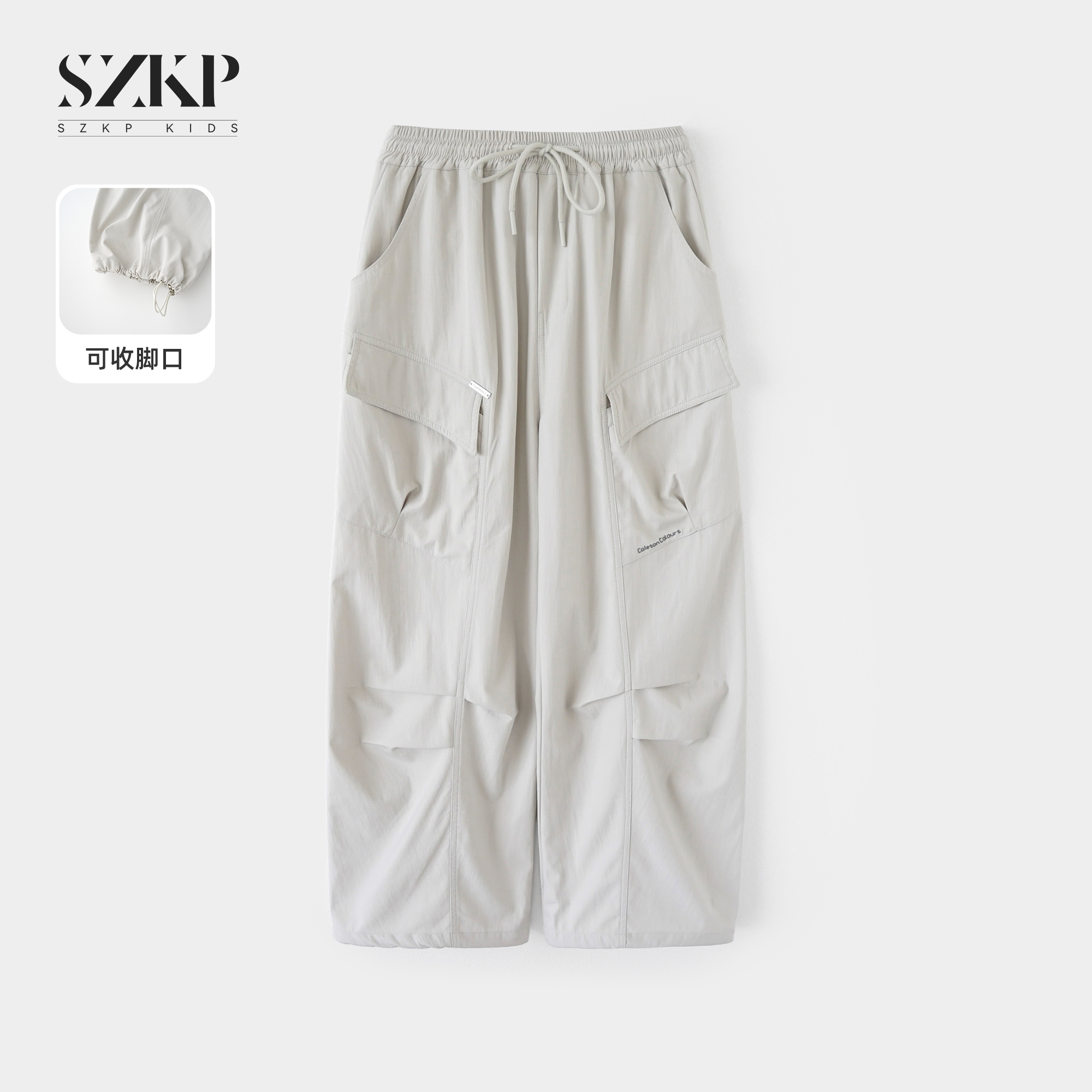 SZKP秋季新款女童休闲裤中大童时尚裤子潮款儿童工装裤JMKQ552882