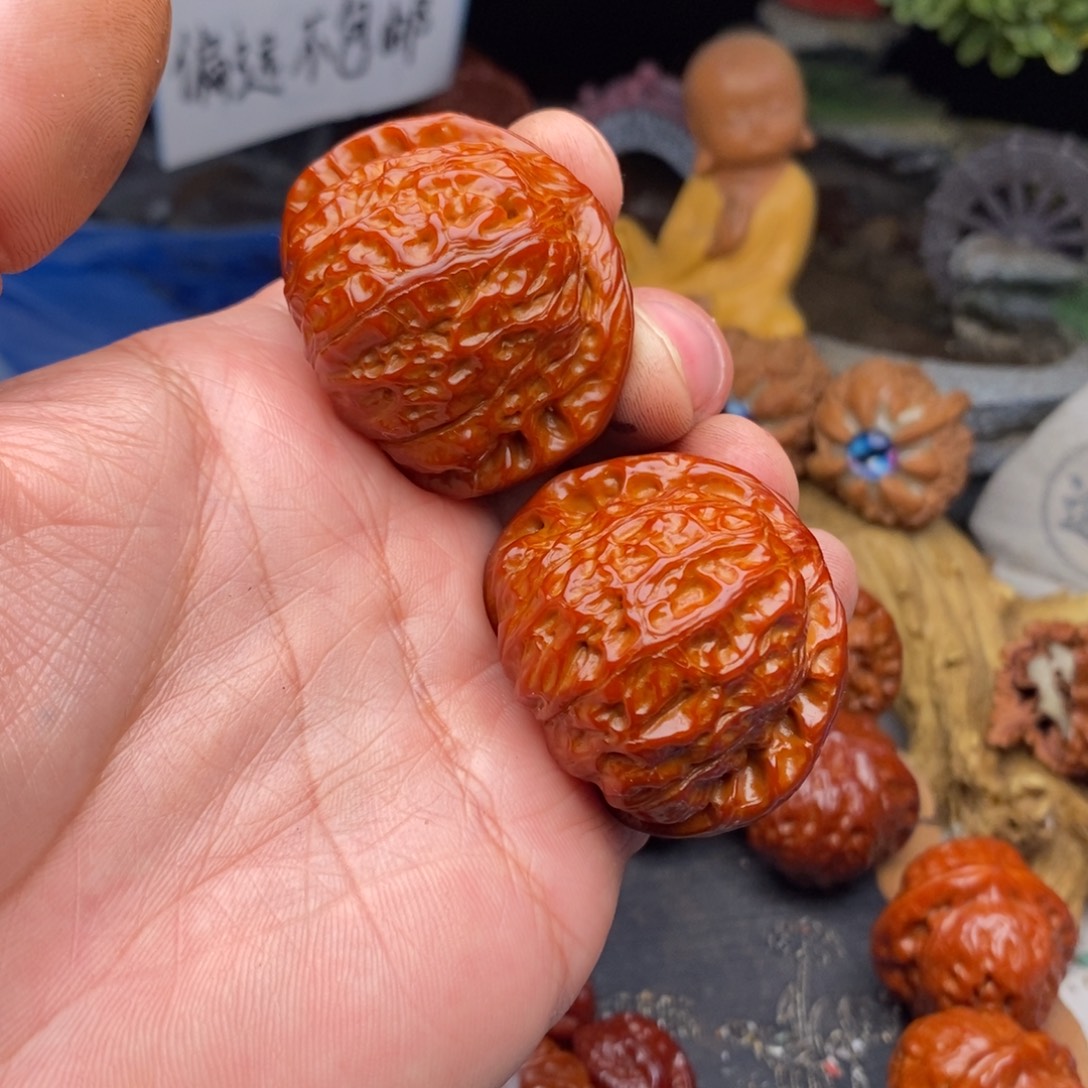 天***天文玩核桃把件南瓜