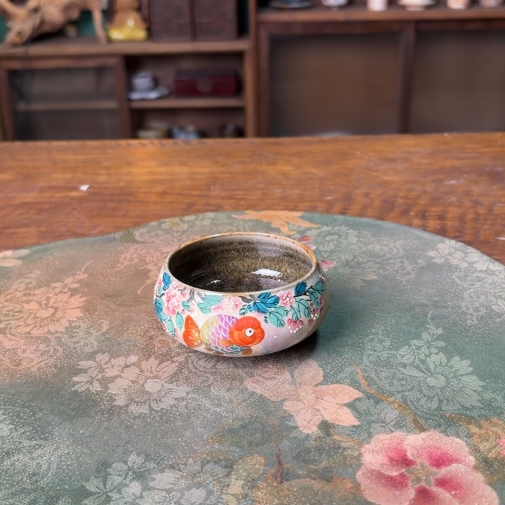 柴烧纯手工手绘陶瓷