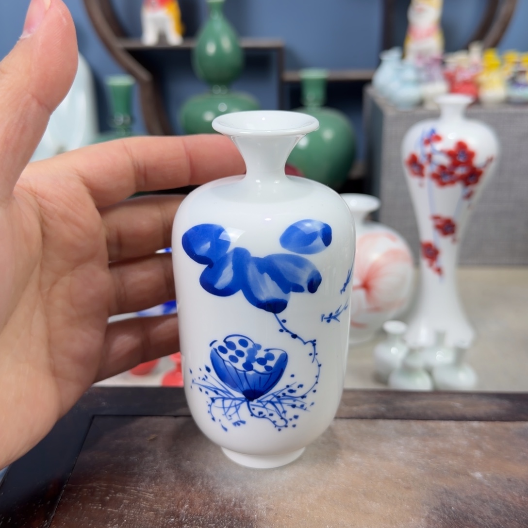 陶瓷手工小花器摆件