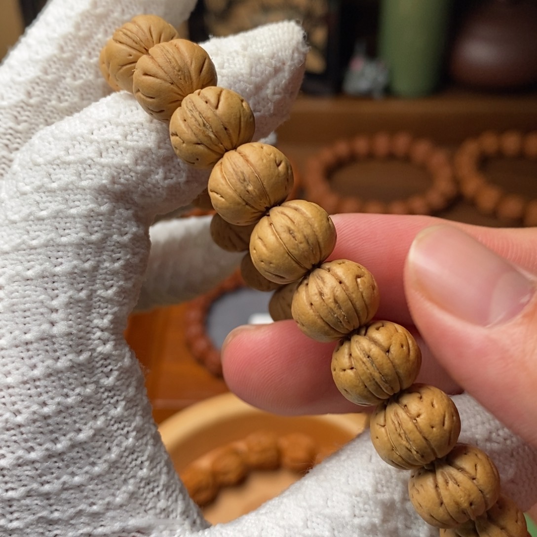 文玩核桃手串13✖️10磨盘桃核
