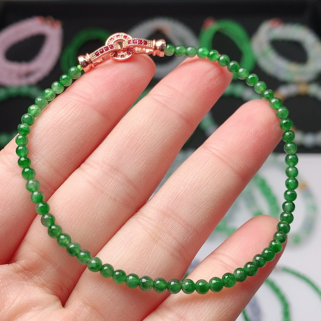 翡翠未镶嵌手链翡翠