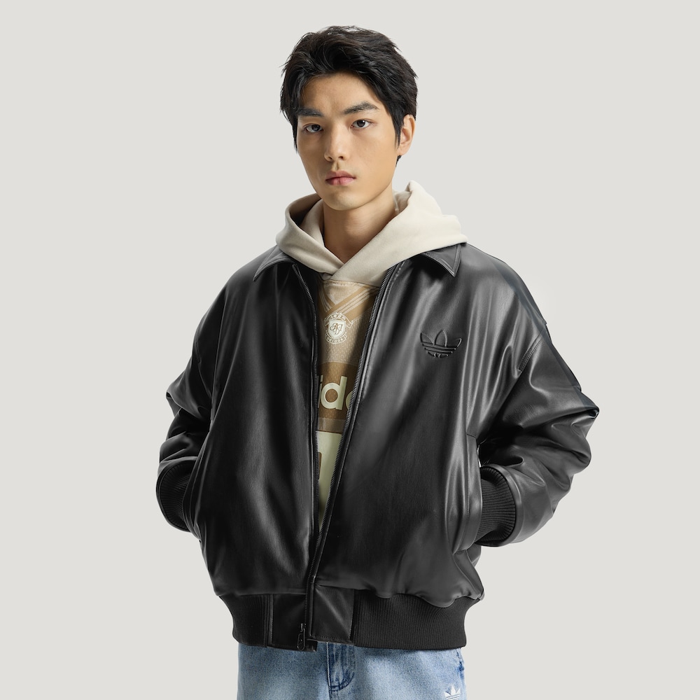 Adidas三叶草MHERPAPUJACKET休闲运动宽松夹克外套 IA7526 IA7525