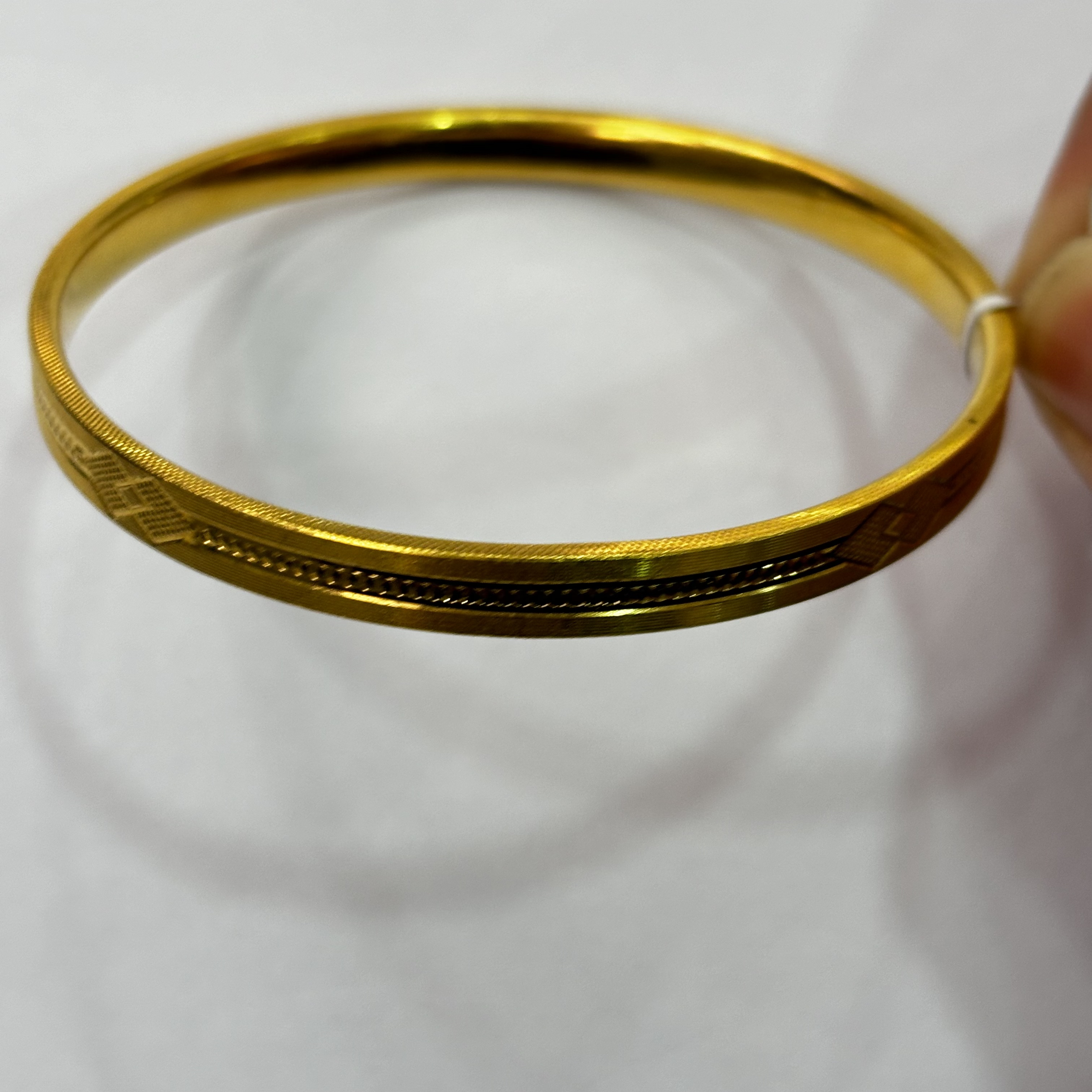 【木木专享】足金999饰品 56# 时尚方圈手镯 11.82 GP