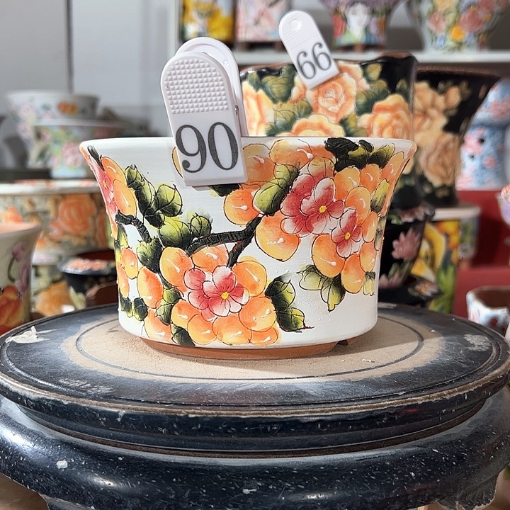 景德镇手绘花盆 满38包邮