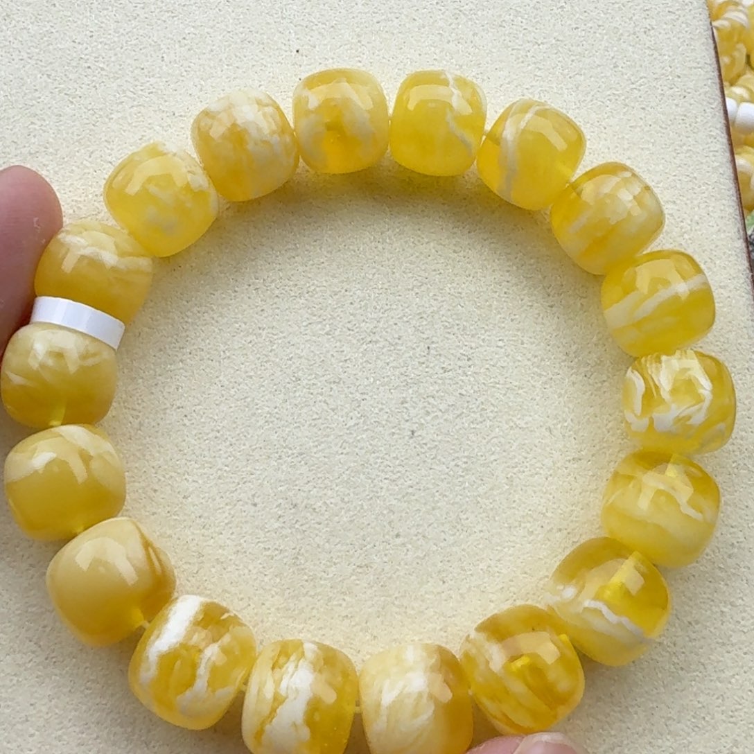 琥珀手链未镶嵌西****飞蜜蜡手串