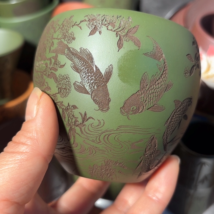 紫砂茶杯紫砂杯新年福利放漏