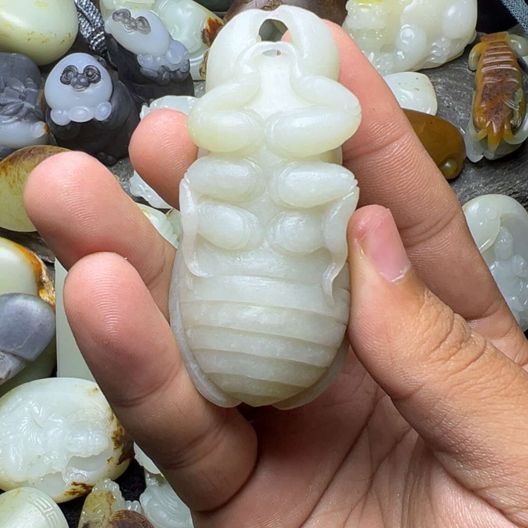 和田玉未镶嵌挂件