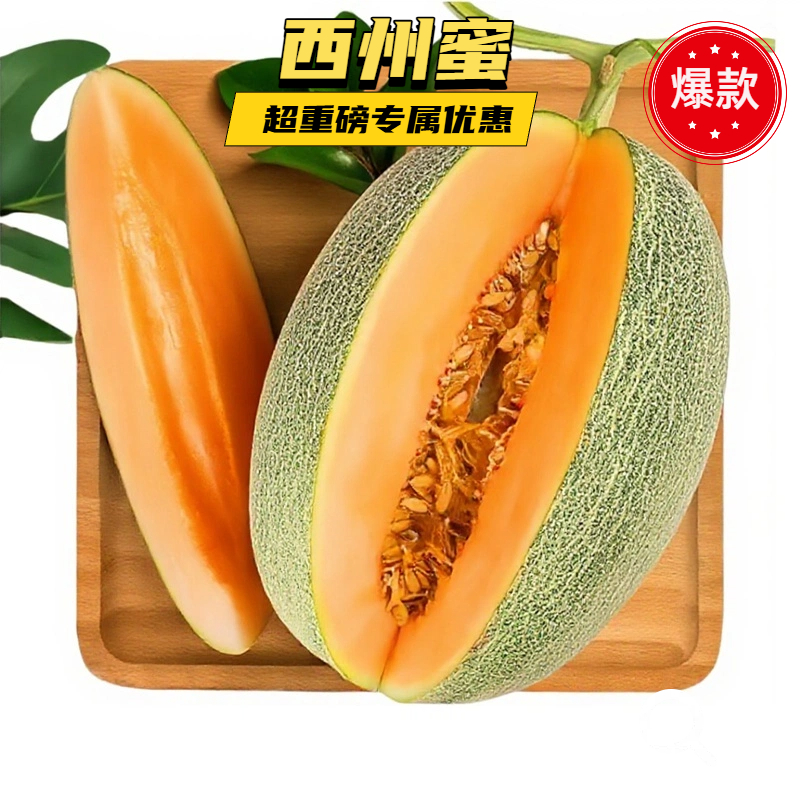  哈密瓜 精品大果 西州蜜 2-3个 带箱9-10斤