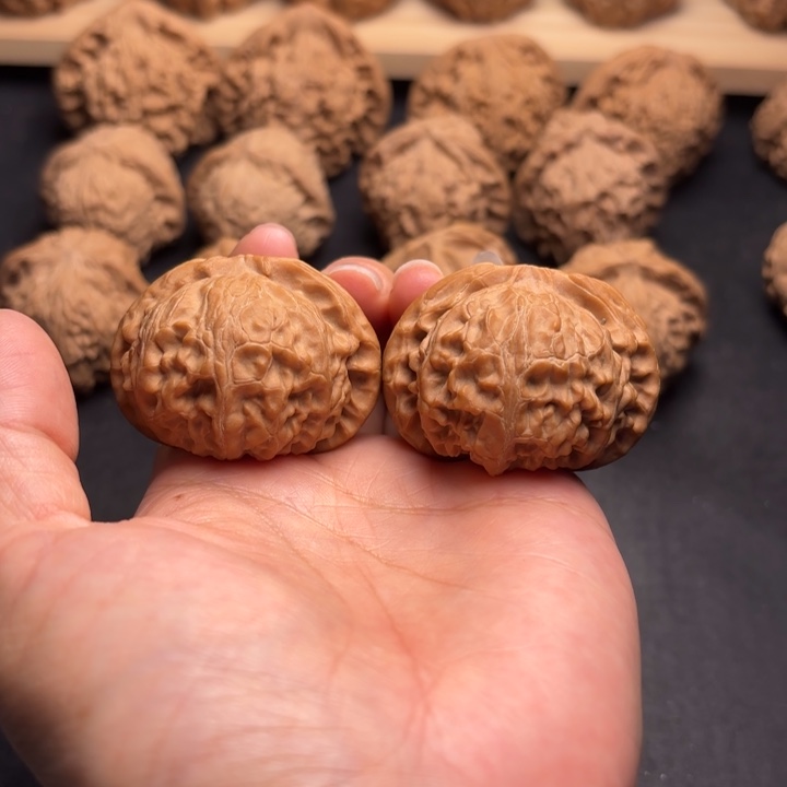 文玩核桃把件43磨盘