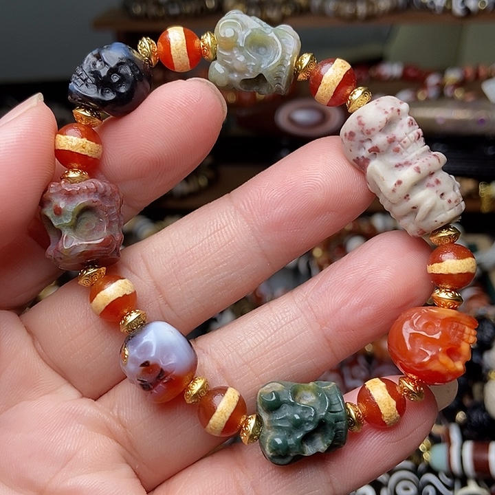 玛瑙/玉髓未镶嵌手链