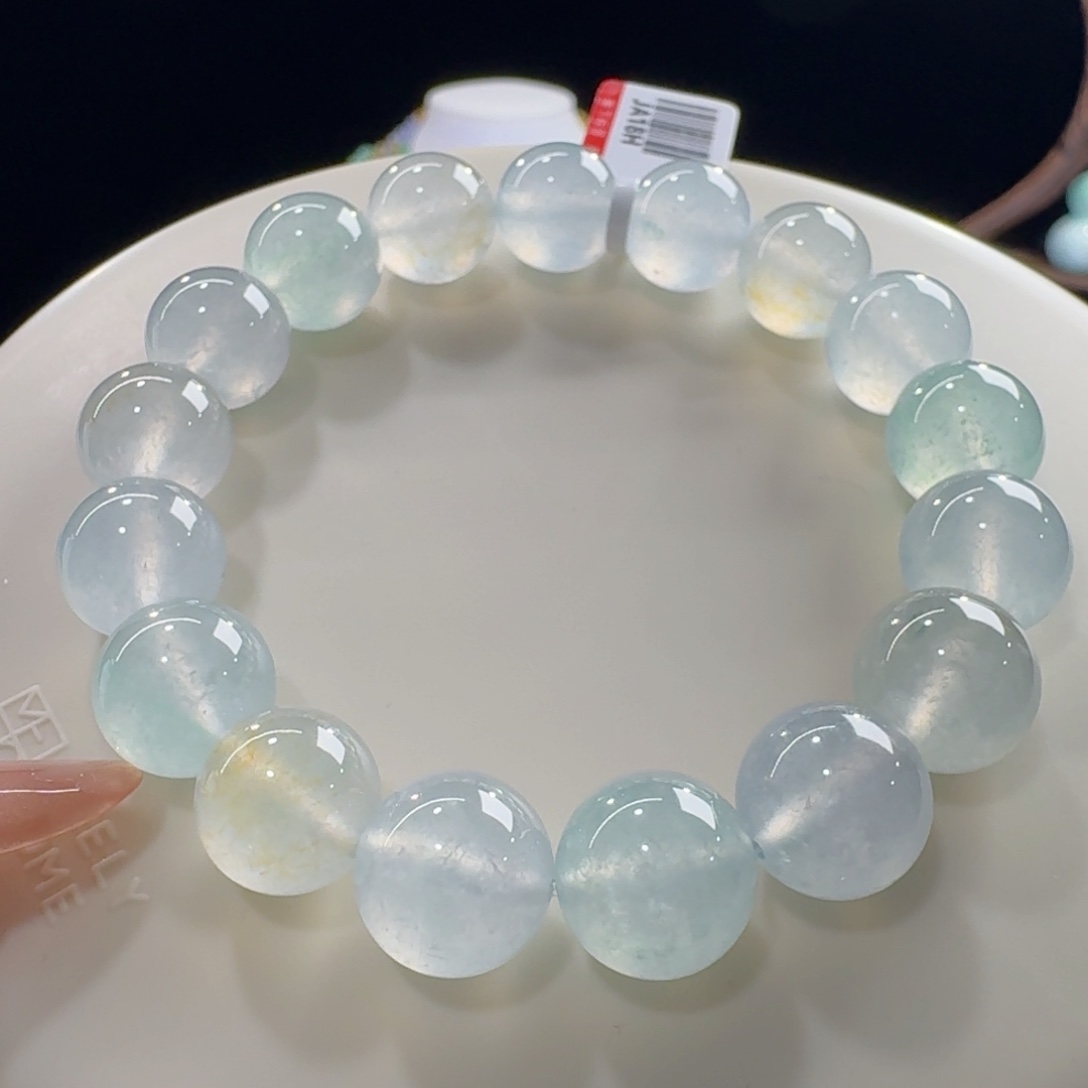 未镶嵌手链翡翠高冰幻彩单圈卡12mm
