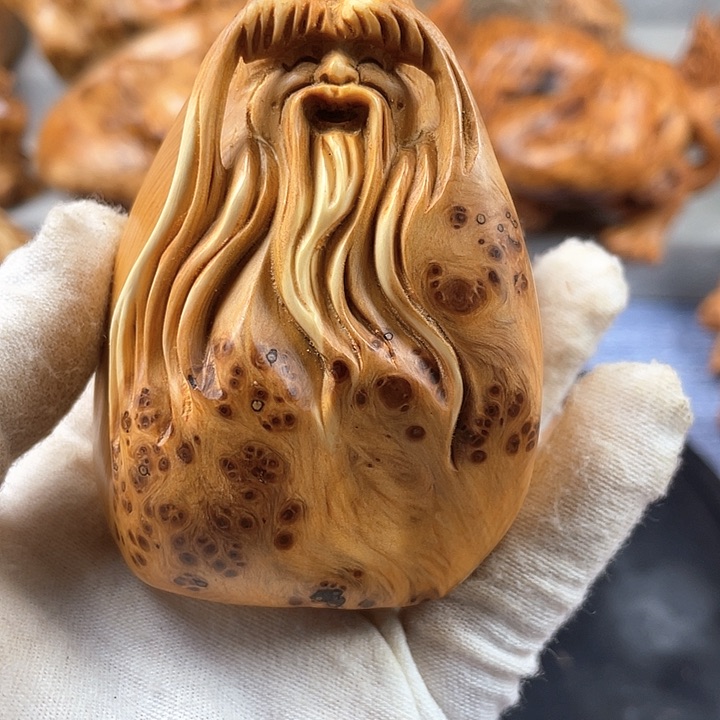 柏木（崖柏）寿星手把件