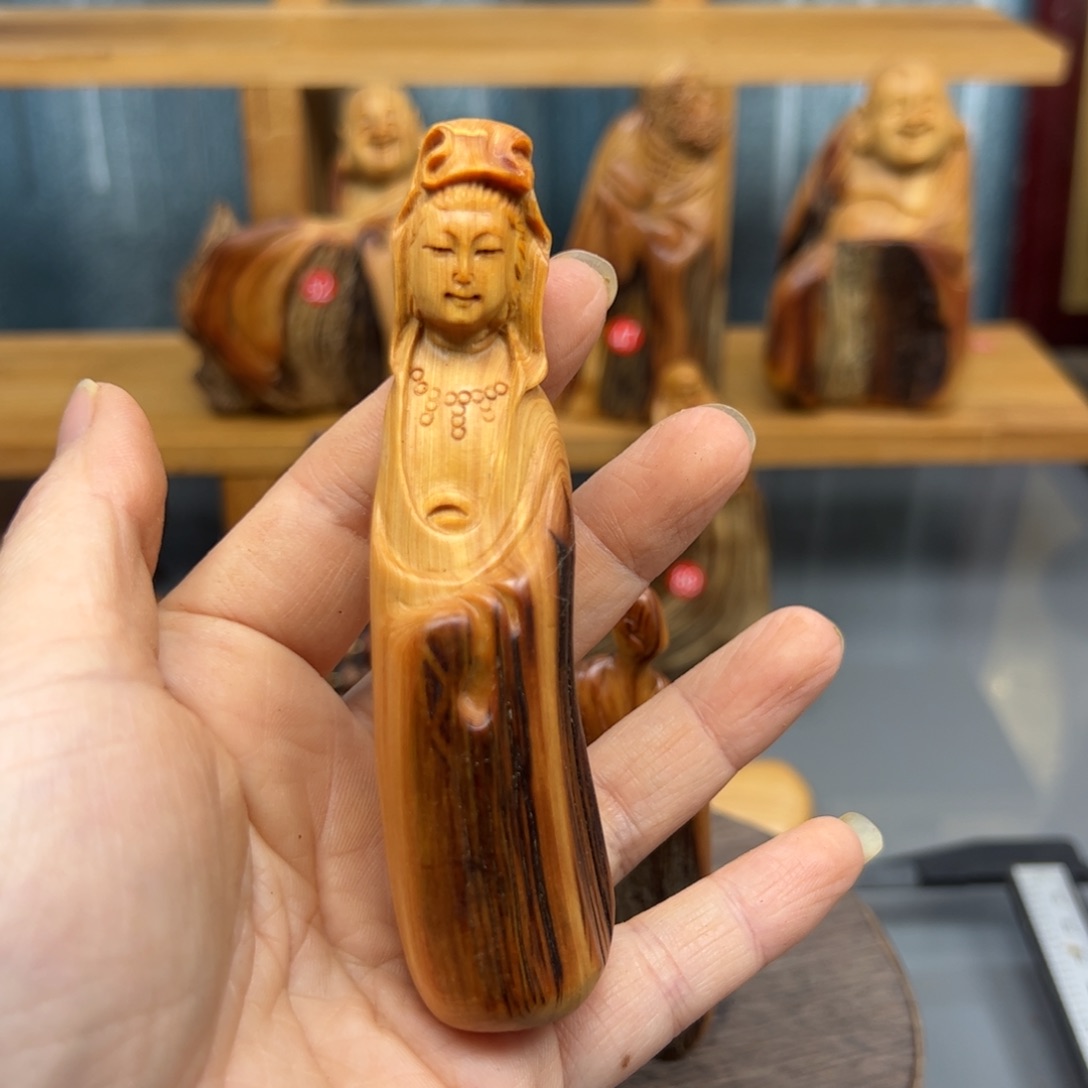 柏木崖柏木摆件手把件，