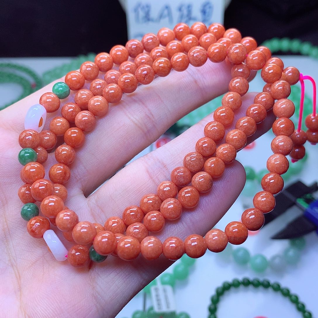 翡翠毛衣链未镶嵌