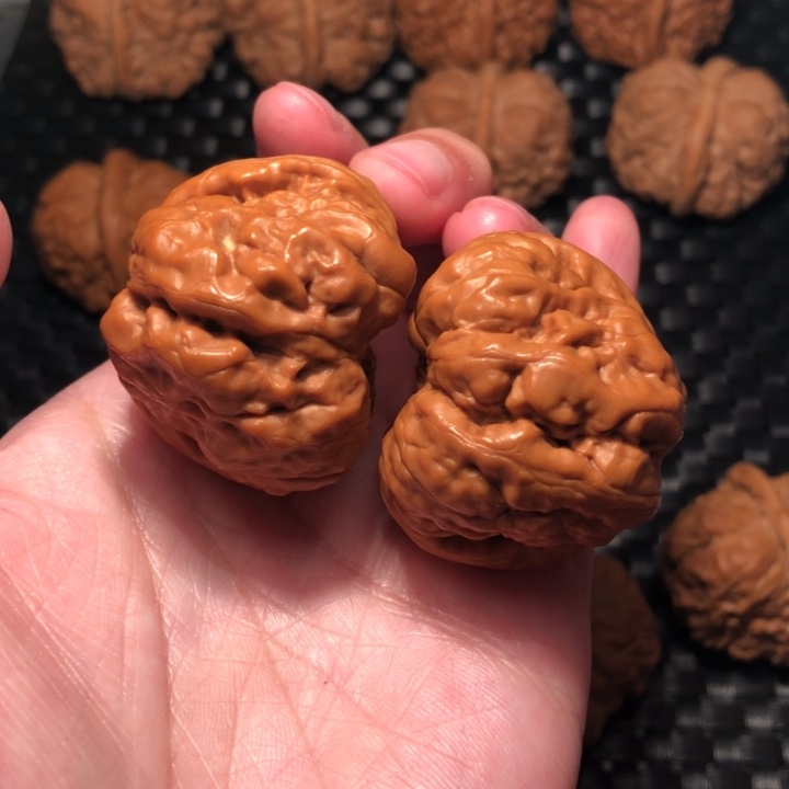 文玩核桃把件四开