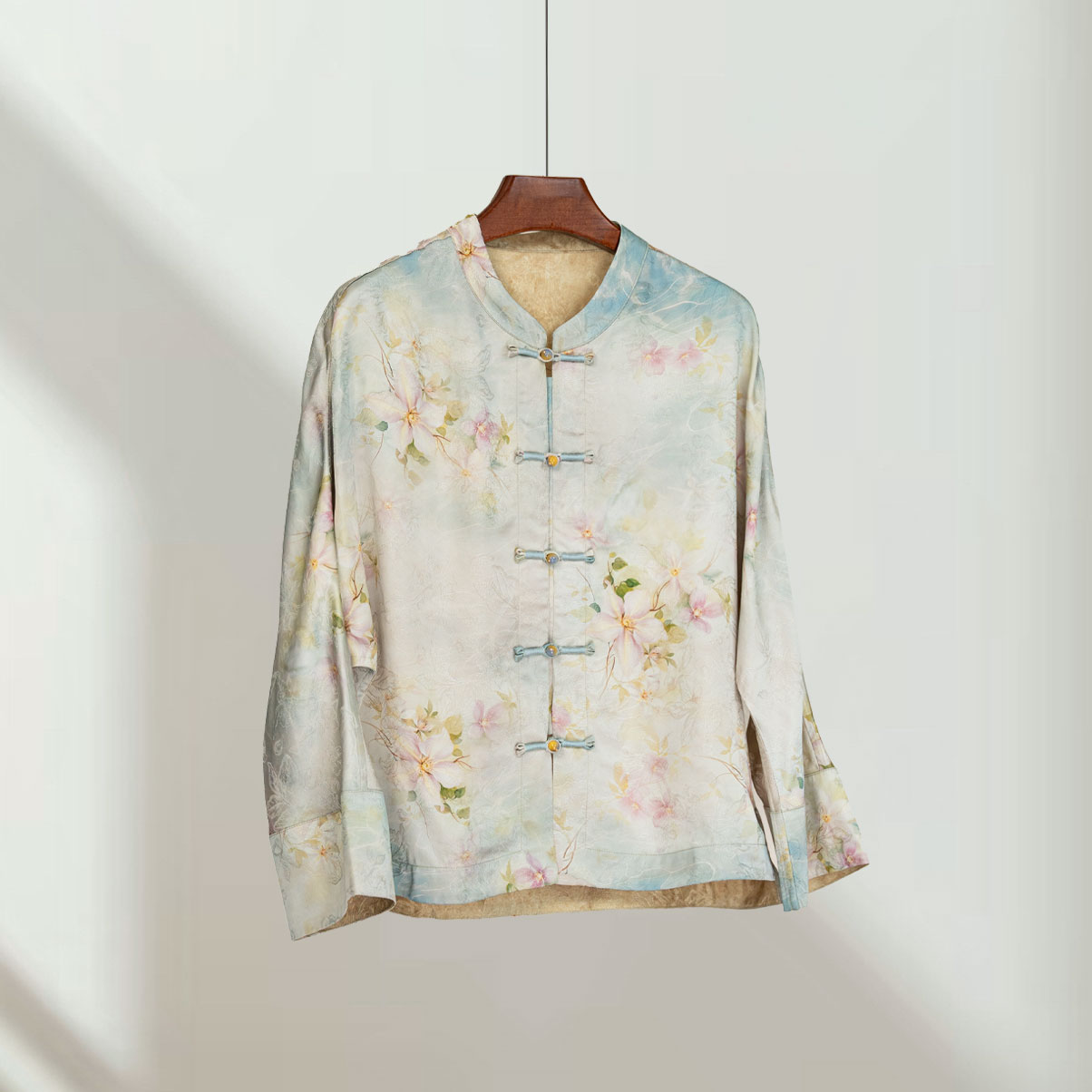 [锦花]2025春夏新款国风中式开衫外套3001