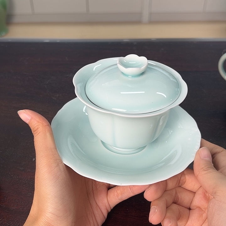 龙泉云间青瓷小米茶器