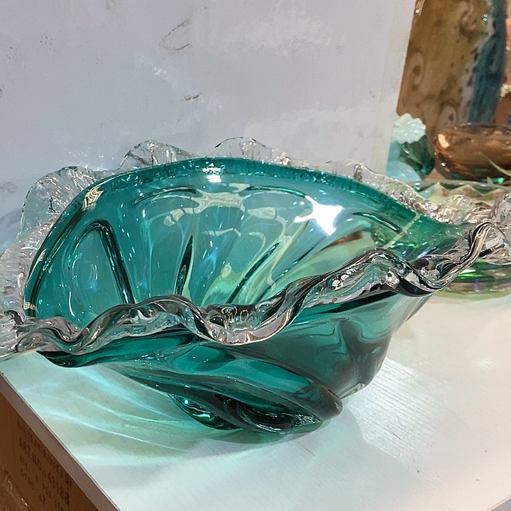 无铅玻璃琉璃花瓶高15口38