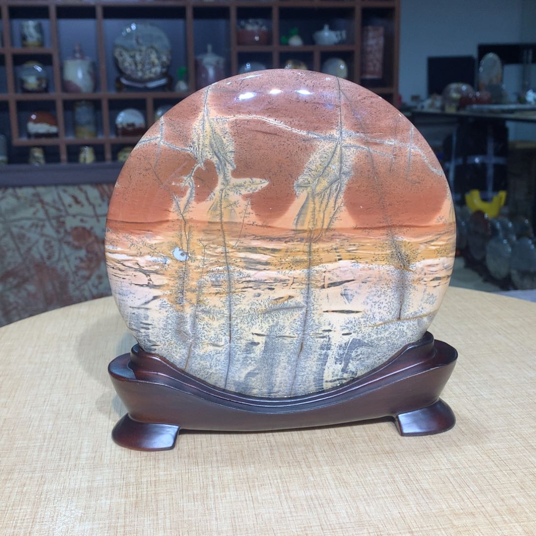 紫砂，广西国画石摆件，收藏观赏