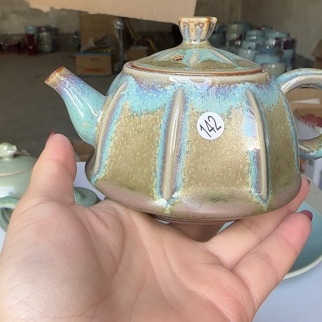 摆件陶郑家钧窑摆件微