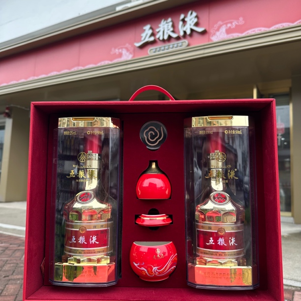 五粮液福禄鸿运金装礼盒（双支装）金装五粮液礼盒52度500ml×2瓶