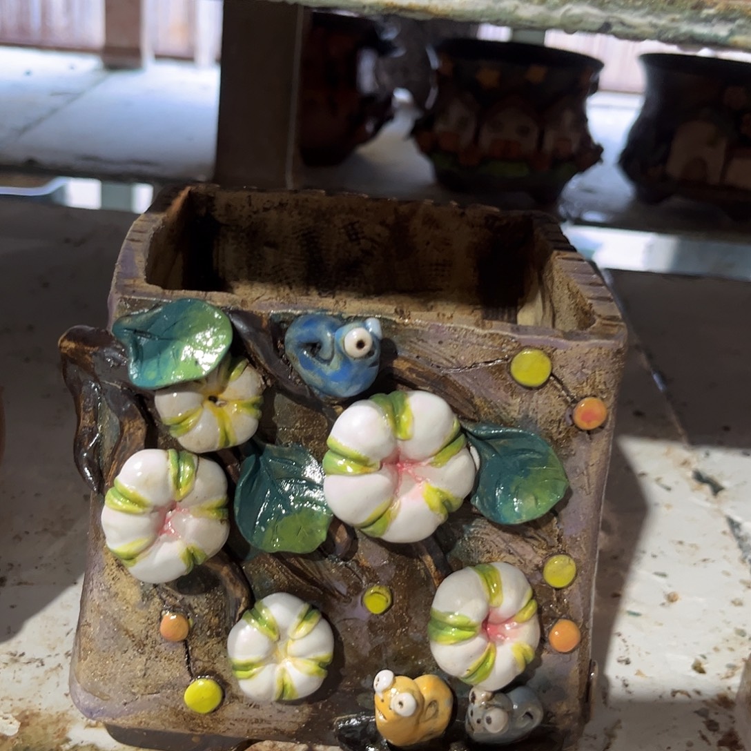 微瑕1 号陶然花器手工花盆