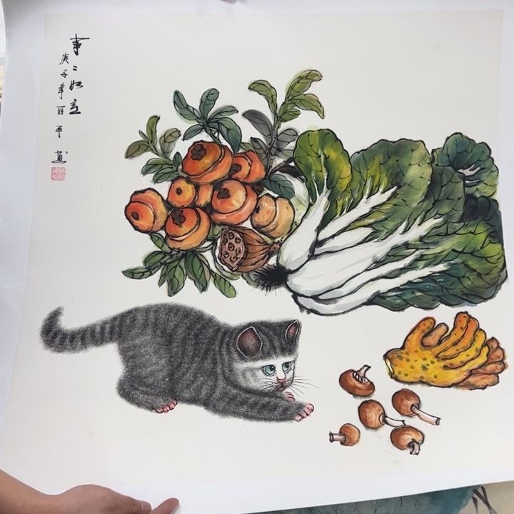 国画纯手绘作品欣赏图