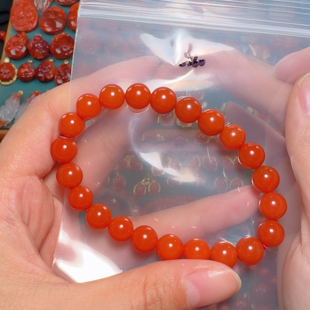 南红玛瑙南红8+未镶嵌