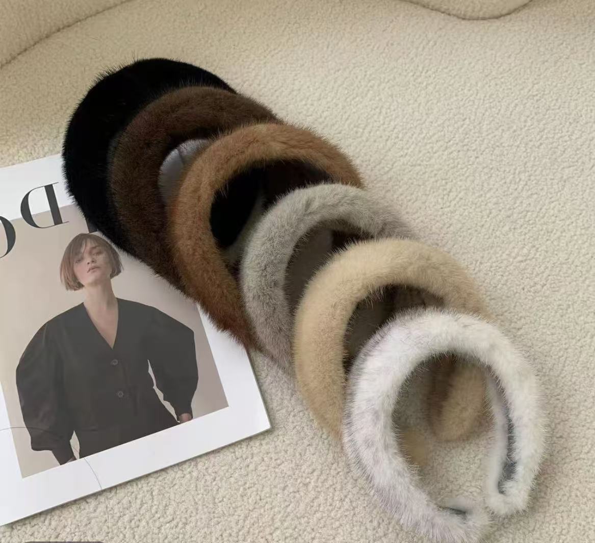 【酥酥】2025水貂发箍网红发箍纯色头箍