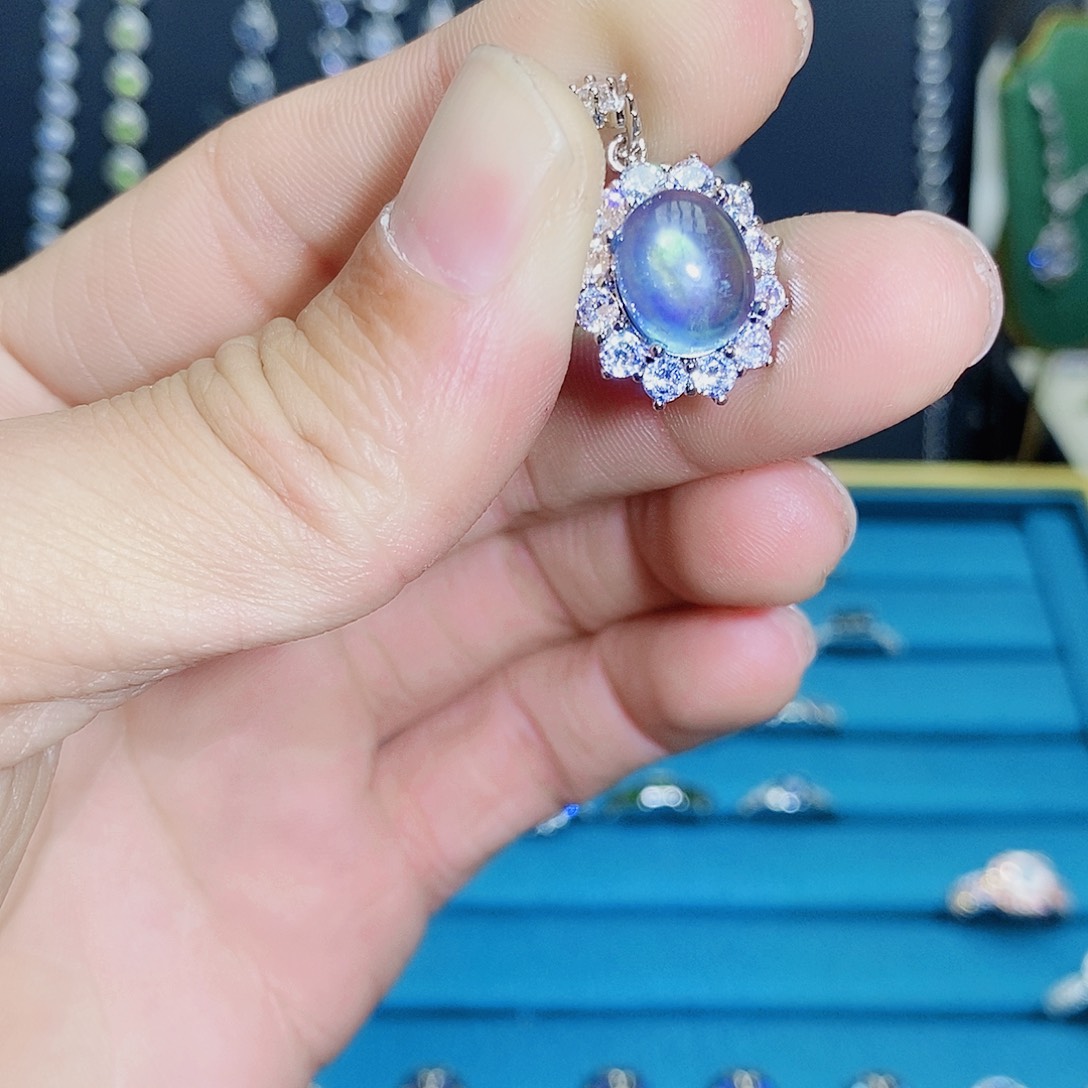 紫晶珠宝半成品银S925镶嵌