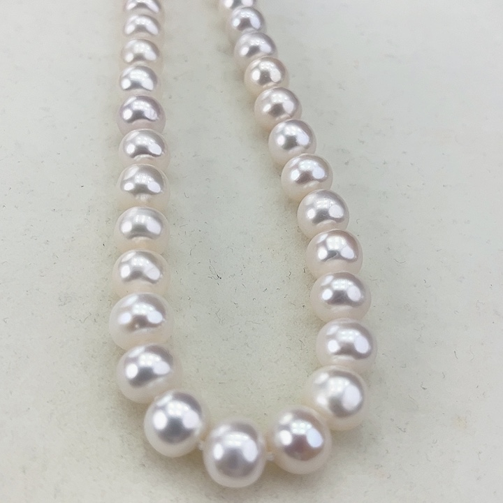 淡水珍珠颈饰银S925镶嵌卡9➕极光炫彩