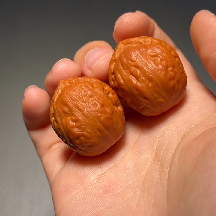 文玩核桃把件三日红007