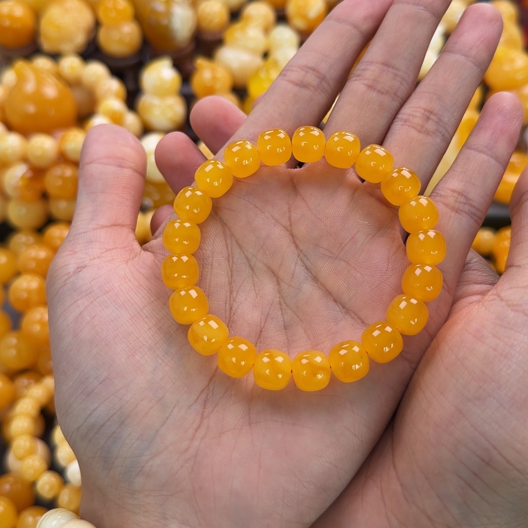 琥珀未镶嵌珠宝奇石10mm同料