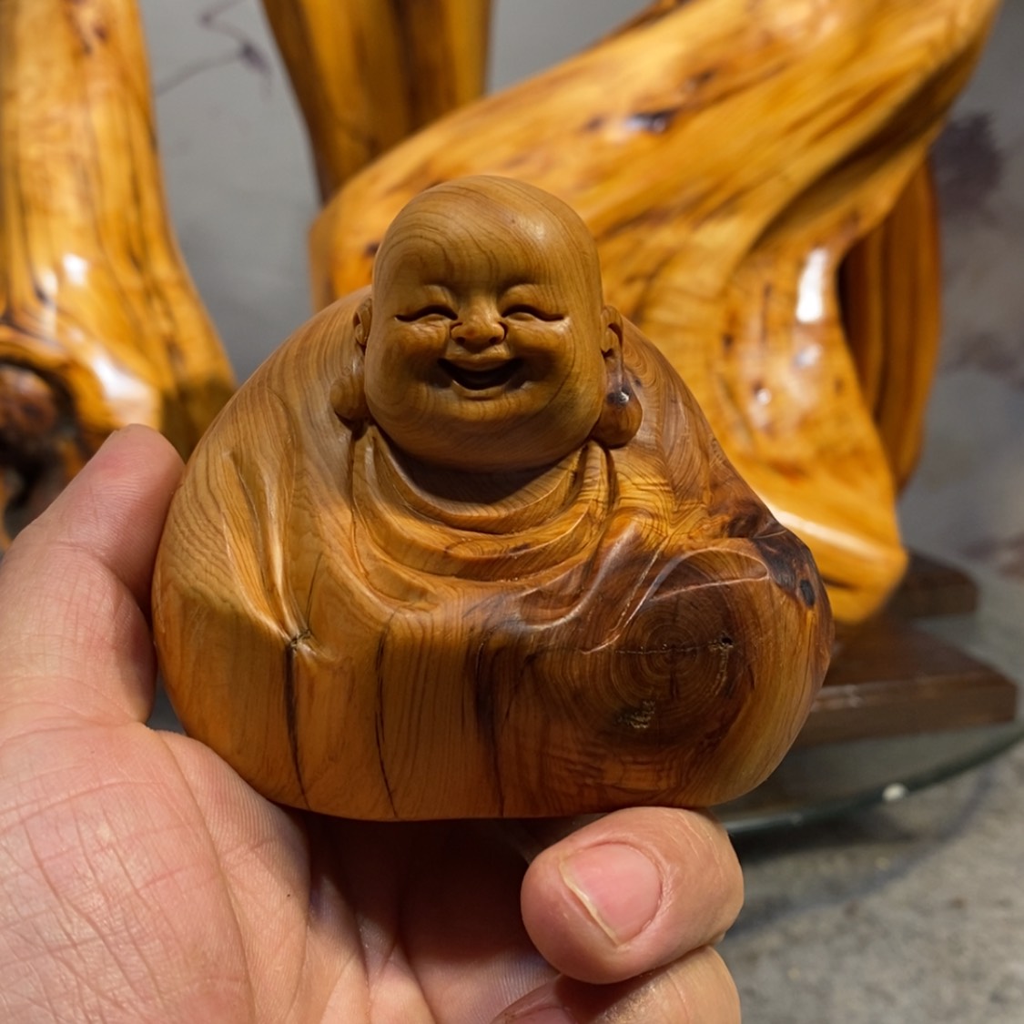 【闪购商品】柏木（崖柏）根雕木雕工艺品摆件家居满十送一手把件