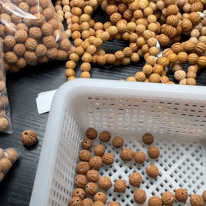 柳***崎手串/手链核桃散籽批发小桃核50