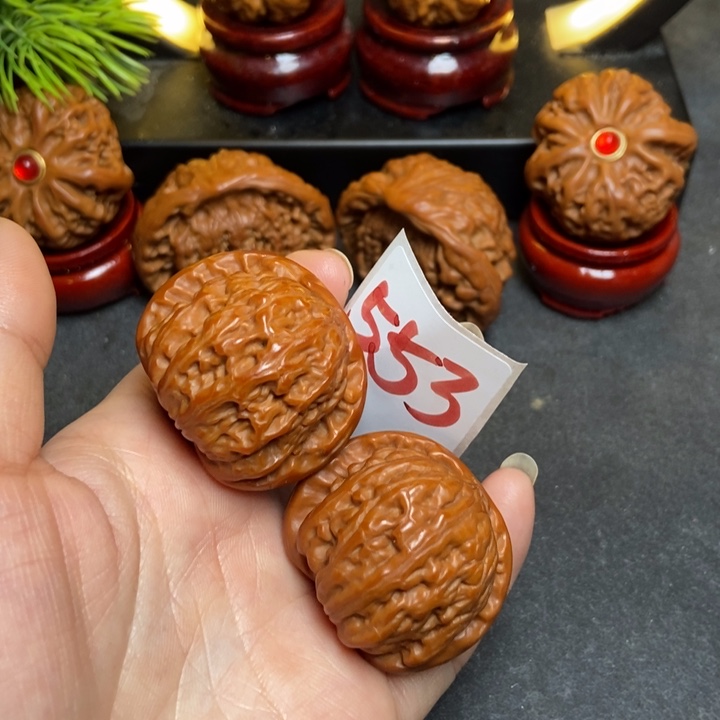 文玩核桃把件38白狮子553