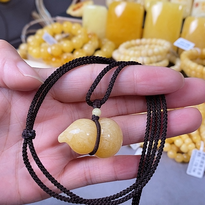 琥珀未镶嵌裸石葫芦