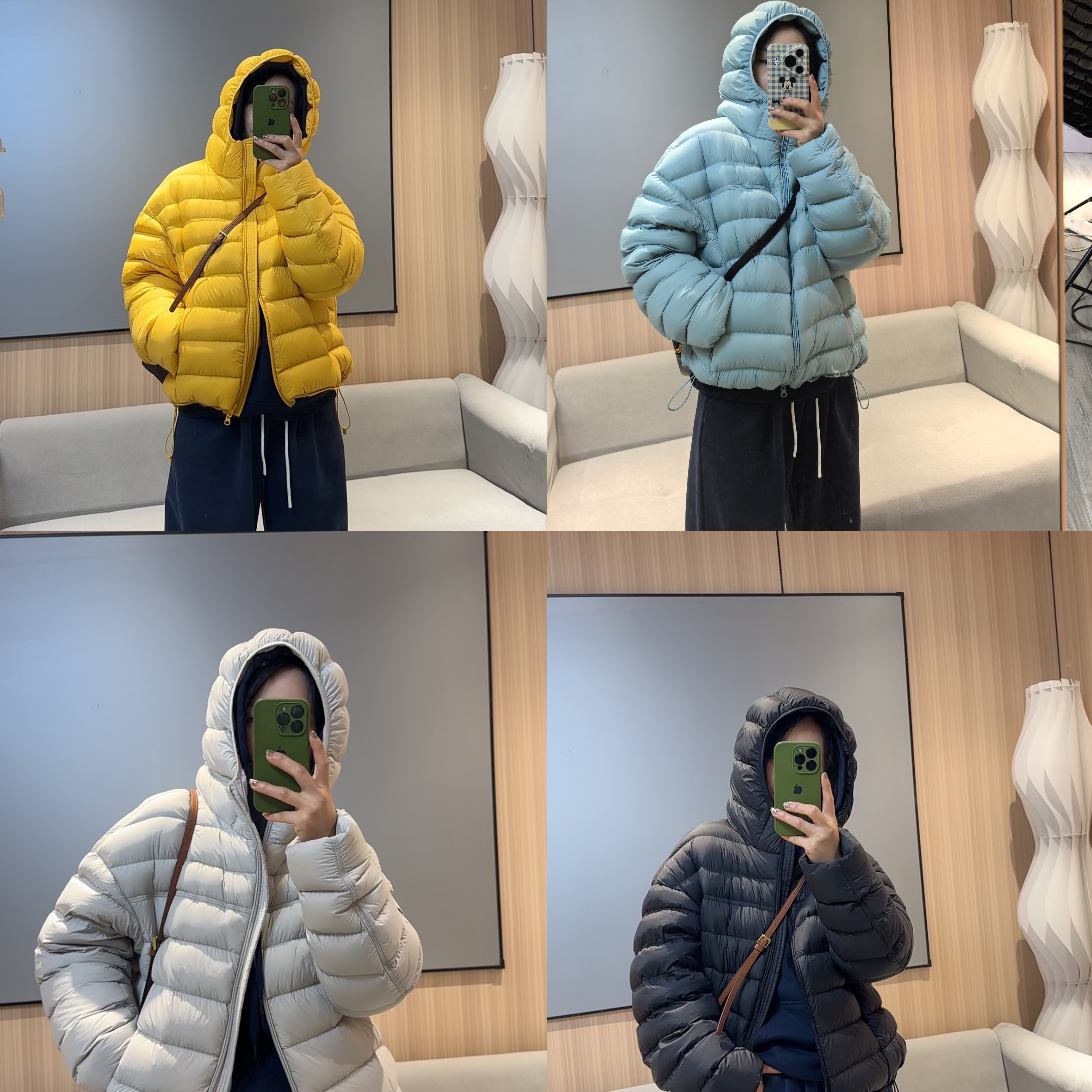 新款95白鸭绒连帽排骨保暖羽绒外套韩版爆款新款原版爆款连帽